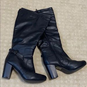 Journee Collection Black High Heel Boot